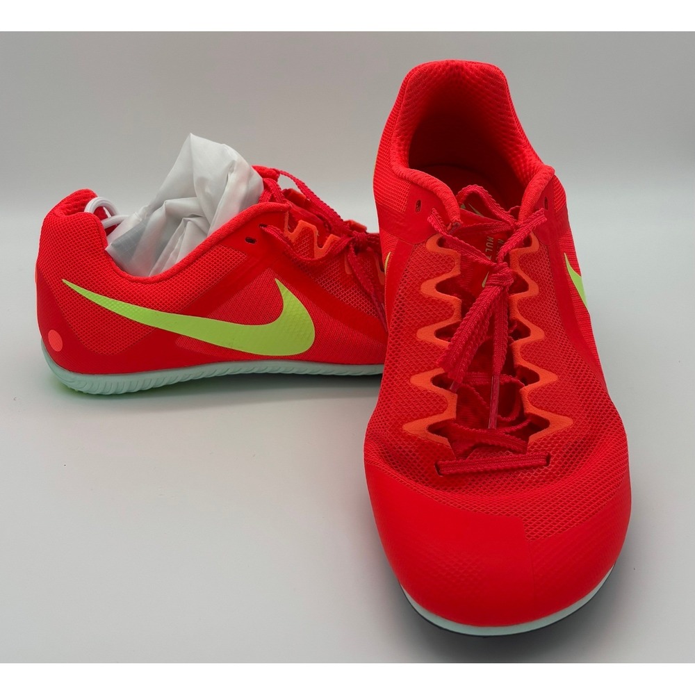 Nike Rival Multi Track Field Spikes Bright Crimson Lime Blast FZ9664-600 Mens 13